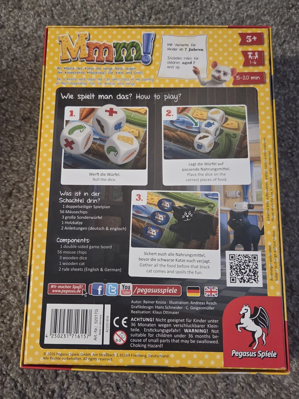 Mmm! Board Game By Reiner Knizia - Great Family Game